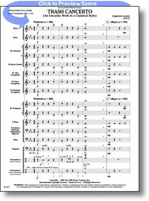 Trash Cancerto (An Uncanny Work in a Classical Style) - Timothy Loest - FJH Music Company Score/Parts