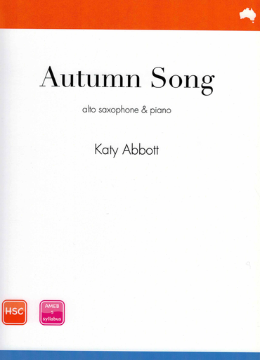 Abbott - Autumn Song - Alto Saxophone/Piano Accompaniment Reed Music RM059