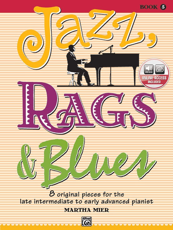 Jazz Rags & Blues Book 5 - Mier Martha - Book/OLA