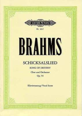 Song Of Destiny Op. 54 - Johannes Brahms - Classical Vocal Edition Peters Vocal Score