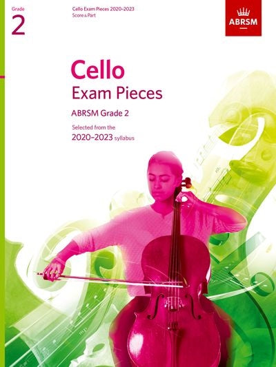 ABRSM Cello Exam Pieces (2020-2023) Grade 2 - Cello/Piano Accompaniment ABRSM 9781786012296