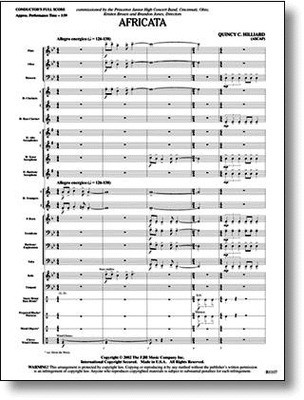 Africata - Quincy C. Hilliard - FJH Music Company Score/Parts