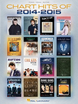 Chart Hits of 2014-2015 - Piano/Vocal/Guitar PVG Hal Leonard 142505