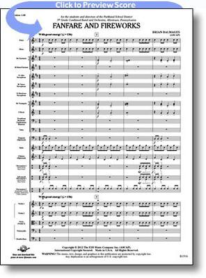 Fanfare and Fireworks - Brian Balmages - FJH Music Company Score/Parts