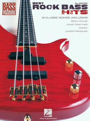 Best Rock Bass Hits - 2nd Edition - Bass Guitar Hal Leonard Banjo TAB with Lyrics & Chords