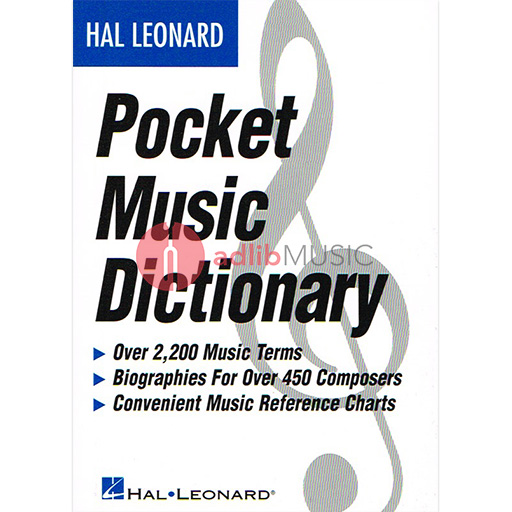 Pocket Music Dictionary - Dictionary Hal Leonard 183006