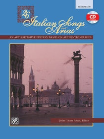 Paton - 26 Italian Songs & Arias - Medium Low Voice/CD Alfred 3397