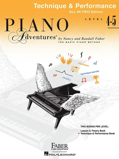 Piano Adventures All-In-Two Level 4-5 - Piano Technique & Performance by Faber/Faber Hal Leonard 242646