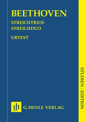 String Trios and Duo - Study Score - Ludwig van Beethoven - G. Henle Verlag Study Score Score