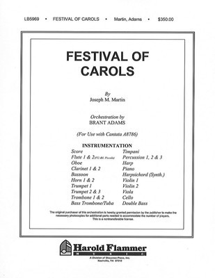 Festival of Carols - Full Orchestration - Joseph M. Martin - Shawnee Press Score/Parts