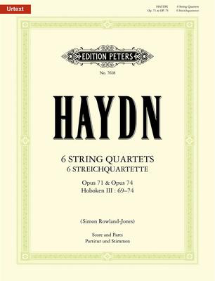 6 String Quartets Op. 71 Op. 74 Sc/Pts - Joseph Haydn - Edition Peters String Quartet Score/Parts