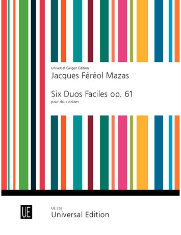 Mazas - 6 Duos Op61 - Violin Duets Universal UE00253