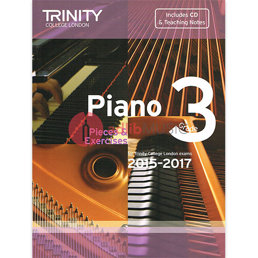 Trinity Piano Exam Pieces 2015-17 Grade 3 - Piano/CD Trinity TCL012838