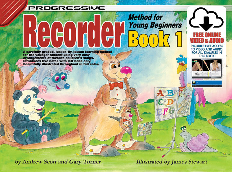 Progressive Recorder Method for Young Beginners Bk 1 Bk/OA Recorder Method Turner Scott Koala