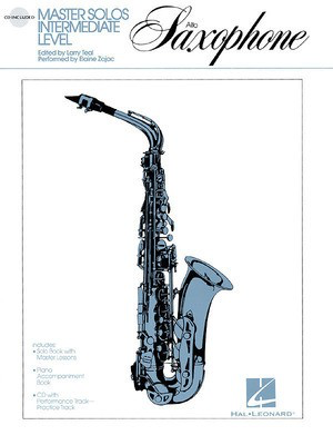 Master Solos - Alto Sax - Book/CD Pack - Various - Alto Saxophone Linda Rutherford Hal Leonard Saxophone Solo /CD