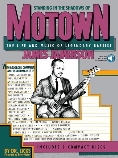 Standing in the Shadows of Motown: Life & Music of Legendary Bassist James Jamerson - Bass Guitar by Slutsky Hal Leonard 698960