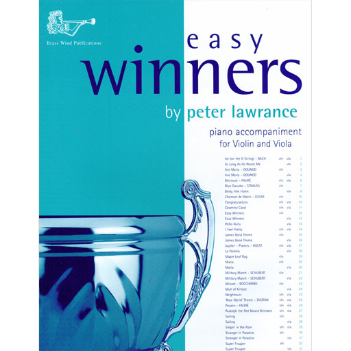 Easy Winners 56 Well Known Tunes - Piano Accompaniment by Lawrence BWP 0404/5PA