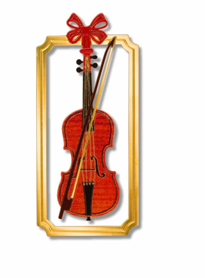 Bookmark Violin in Gold Frame