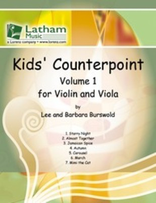 Kids Counterpoint For Violin And Viola Bk 1 -