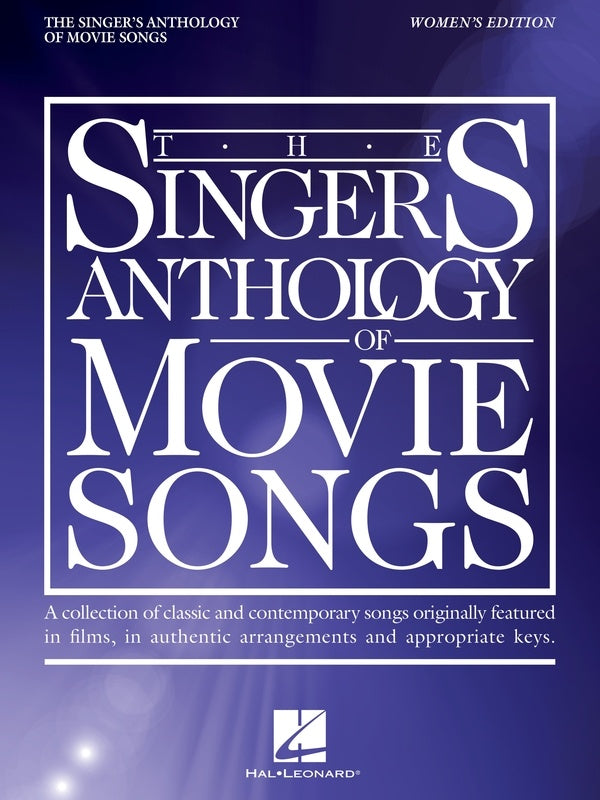 The Singers Anthology of Movie Songs - Women's Edition Voice/Piano Accompaniment Hal Leonard 358200