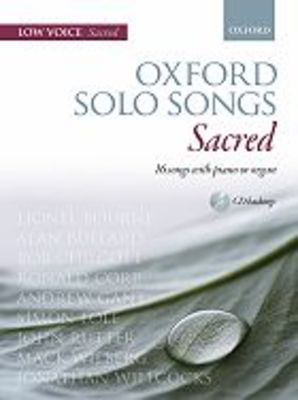 Oxford Solo Songs: Sacred - 16 songs with piano or organ - Classical Vocal Low Voice Oxford University Press /CD