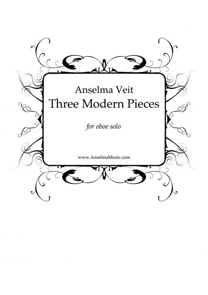 Veit - 3 Modern Pieces - Oboe Solo Anselma Music AM804