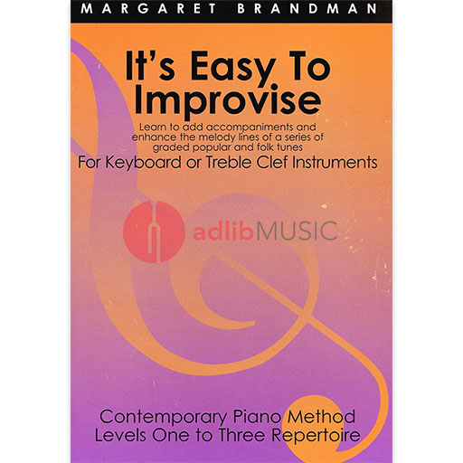 It's Easy to Improvise - Piano by Brandman Jazzem MMP8038