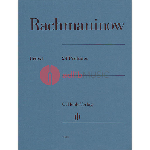 Rachmaninoff - 24 Preludes - Piano Solo Henle HN1200