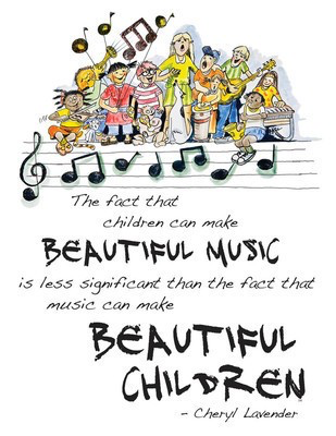 Beautiful Music, Beautiful Children Poster - Cheryl Lavender - Cheryl Lavender Hal Leonard Poster