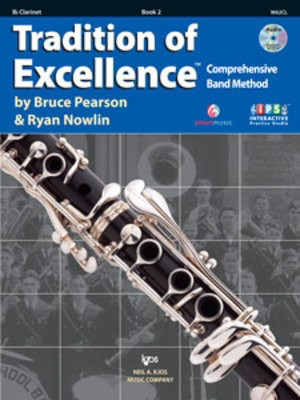 Tradition of Excellence Book 2 - Bb Clarinet - Clarinet Bruce Pearson|Ryan Nowlin Neil A. Kjos Music Company /DVD