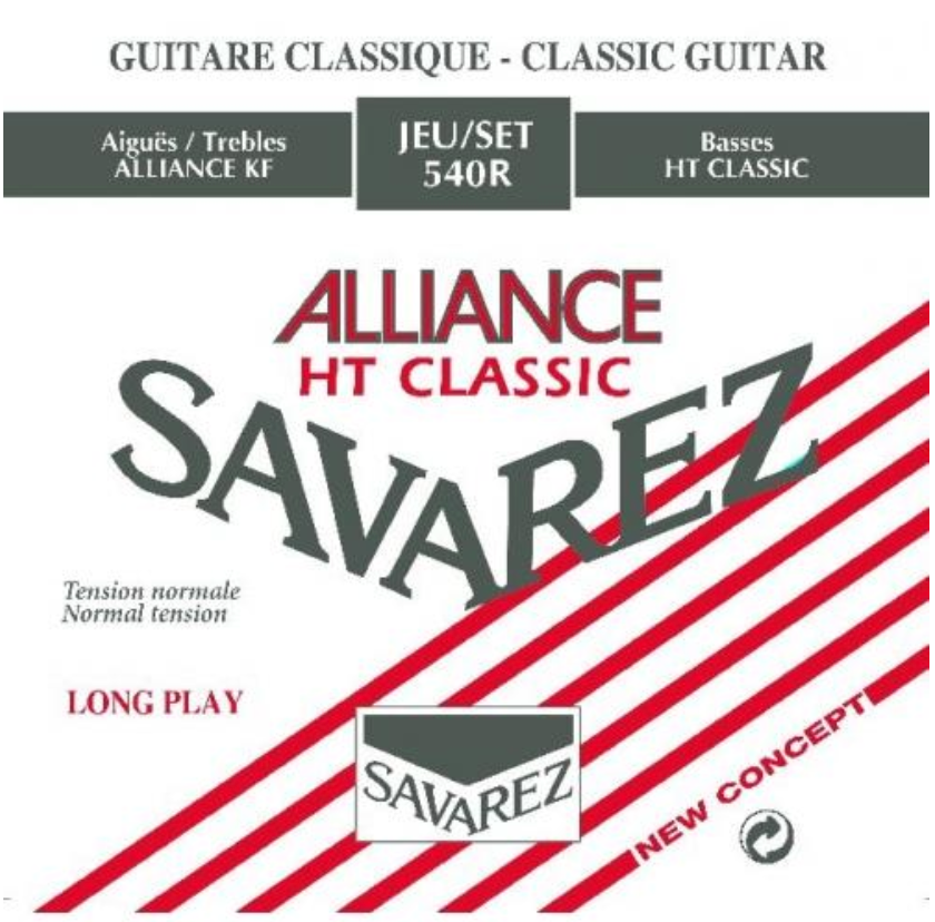 Savarez Alliance HT Classic Classical Guitar, Red Set (Normal Tension)