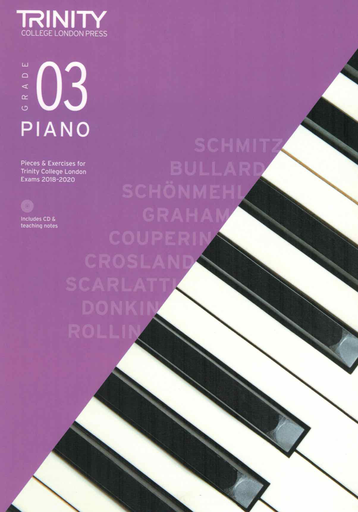 Trinity Piano Exam Pieces 2018-20 Grade 3 Book/CD - Trinity