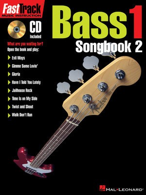 FastTrack Bass Songbook 2 - Level 1 - Bass Guitar Hal Leonard Bass TAB /CD