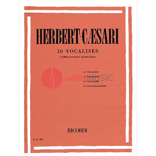 Caesari - 50 Vocalises - Classical Voice Ricordi ER00094500