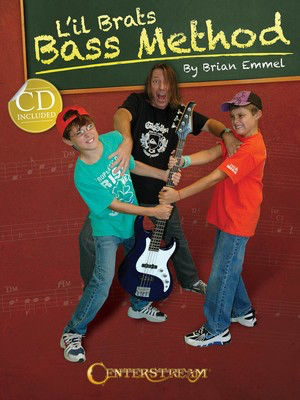 L'il Brats Bass Method - Designed for the Young Bass Guitar Player, Ages 9 and Up - Bass Guitar Brian Emmel Centerstream Publications /CD