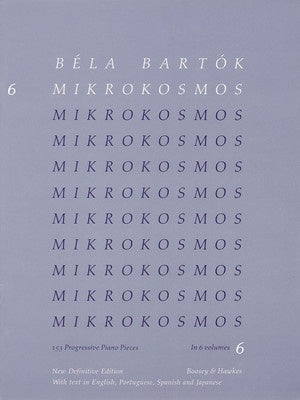 Mikrokosmos Volume 6 (Blue)