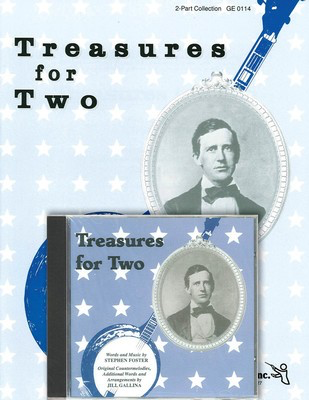 Treasures for Two - Stephen Foster - Jill Gallina Shawnee Press Performance/Accompaniment CD Book/CD