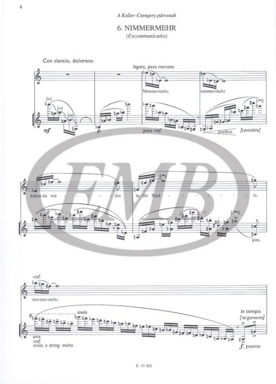 Kurtag - Kafka Fragments Op24 - Soprano/Violin EMB Z13505