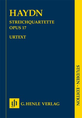 String Quartets Vol. 3 Op. 17 Nos. 1-6 - Study Score - Joseph Haydn - G. Henle Verlag Study Score Score