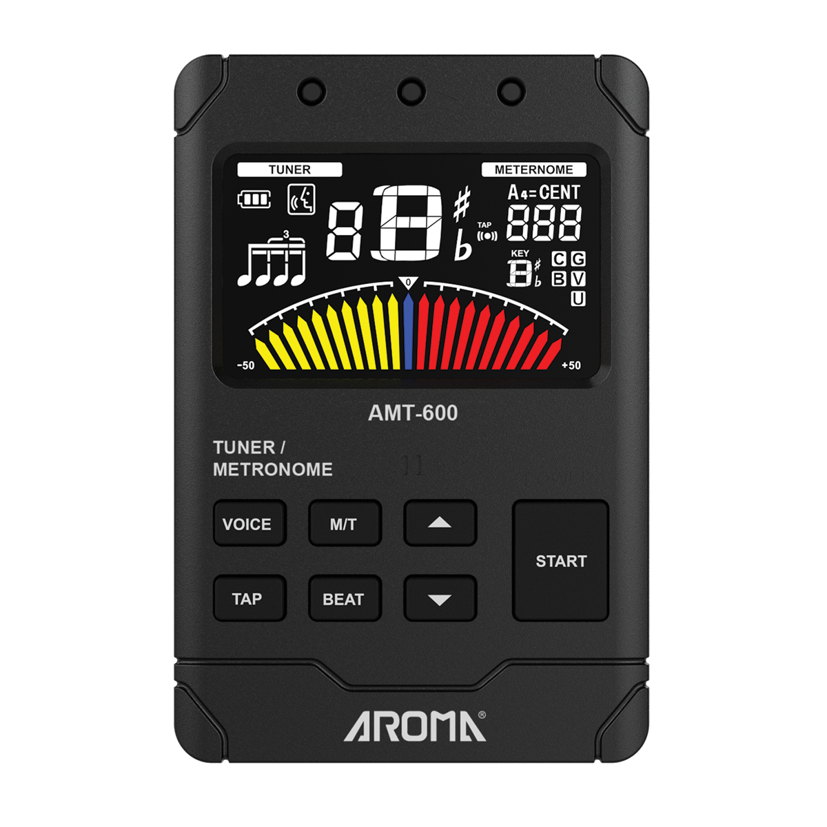 Aroma Rechargeable Chromatic Tuner / Metronome [AMT600]