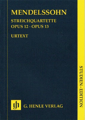 String Quartets Op. 12 Op. 13 - Study Score - Felix Bartholdy Mendelssohn - G. Henle Verlag Study Score Score