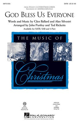 God Bless Us Everyone - from Disney's A Christmas Carol - John Purifoy|Ted Ricketts Hal Leonard ShowTrax CD CD