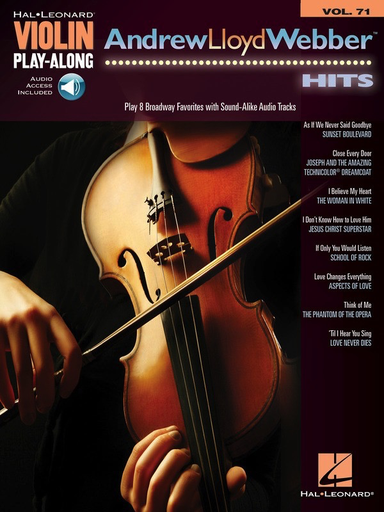 Andrew Lloyd Webber Hits - Violin/Audio Access Online Play-Along Volume 71 244688