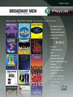 Broadway Men - Sheet Music Playlist Series - Hal Leonard Piano, Vocal & Guitar