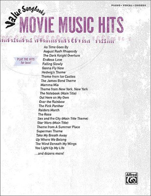 Movie Music Hits - Value Songbooks Series - Alfred Music Piano, Vocal & Guitar