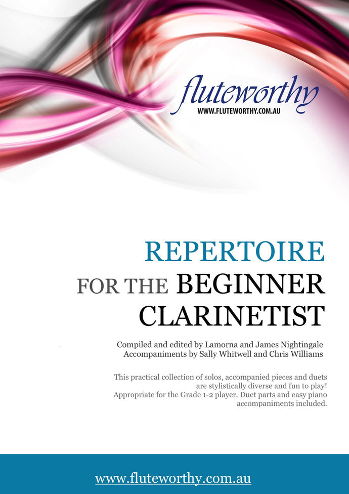 Repertoire For The Beginner Clarinetist - Clarinet by Nightingale Fluteworthy FWRBC