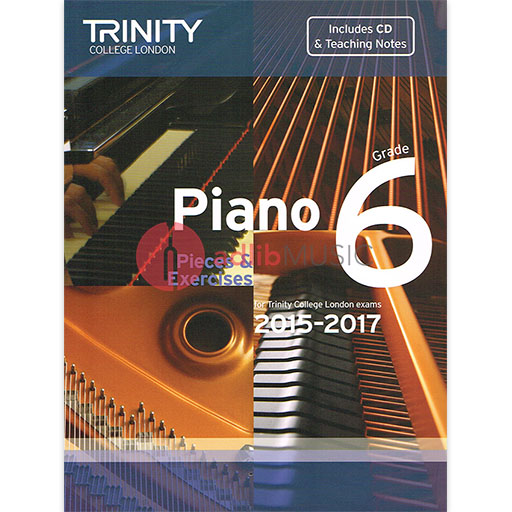 Trinity Piano Exam Pieces 2015-17 Grade 6 - Piano/CD Trinity TCL012869