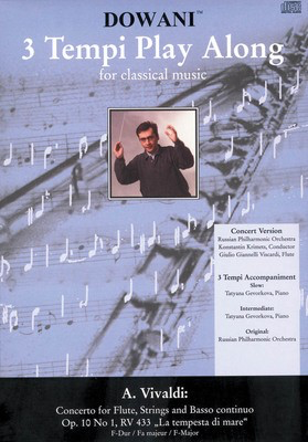 Concerto for Flute, Strings & Basso Continuo Op. 10 No 1 - La Tempesta di Mare in F major RV 433 - Antonio Vivaldi - Flute Dowani Editions /CD