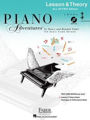 Piano Adventures All-In-Two Level 3 - Piano Lesson & Theory Book/OLA by Faber/Faber Hal Leonard 148144