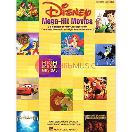 Disney Mega-Hit Movies - Easy Piano with Lyrics Hal Leonard 316081